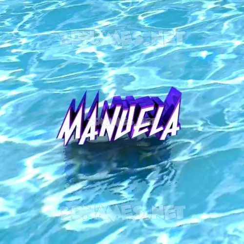 manuela in Water style - 3D name wallpaper manuela in Water style - 3D name wallpaper