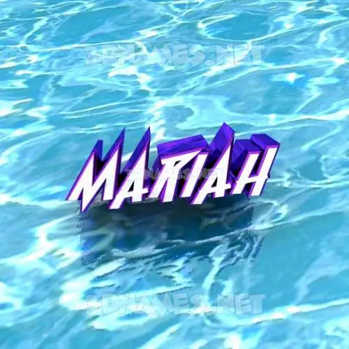 mariah in Water style - 3D name wallpaper