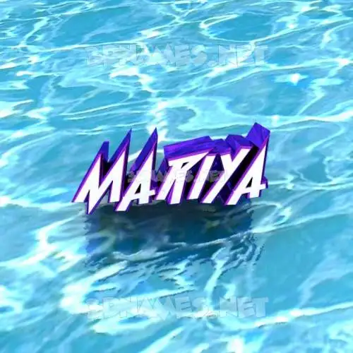 mariya in Water style - 3D name wallpaper