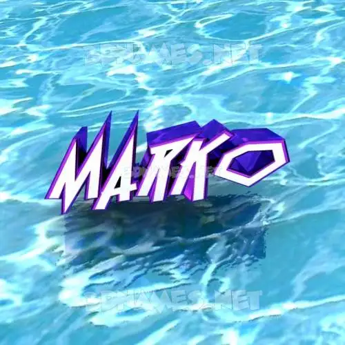 marko in Water style - 3D name wallpaper marko in Water style - 3D name wallpaper