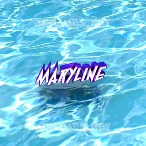 maryline in Water style - 3D name wallpaper