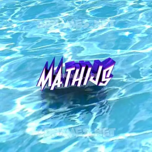 mathijs in Water style - 3D name wallpaper
