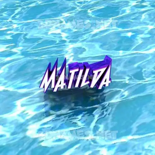 matilda in Water style - 3D name wallpaper matilda in Water style - 3D name wallpaper