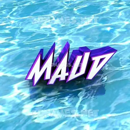 maud in Water style - 3D name wallpaper maud in Water style - 3D name wallpaper