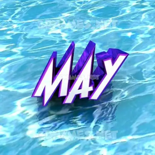may in Water style - 3D name wallpaper may in Water style - 3D name wallpaper