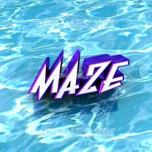 maze in Water style - 3D name wallpaper maze in Water style - 3D name wallpaper