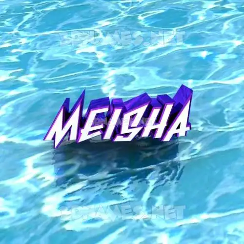 meisha in Water style - 3D name wallpaper meisha in Water style - 3D name wallpaper