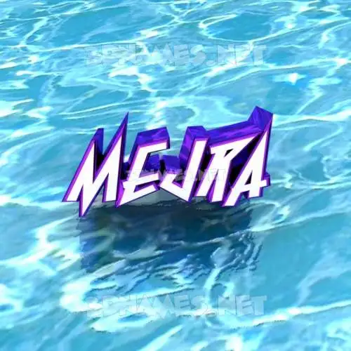 mejra in Water style - 3D name wallpaper