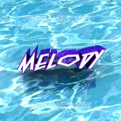 melody in Water style - 3D name wallpaper melody in Water style - 3D name wallpaper