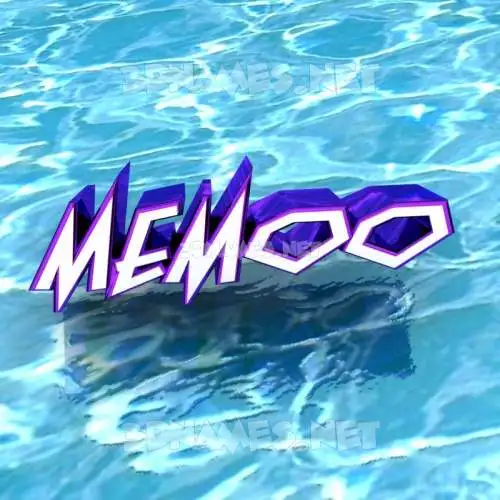 memoo in Water style - 3D name wallpaper memoo in Water style - 3D name wallpaper