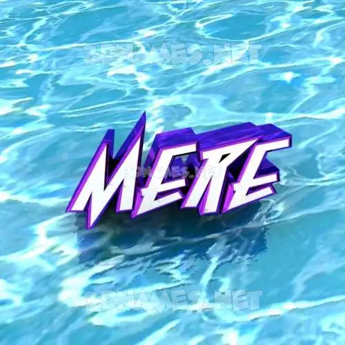 mere in Water style - 3D name wallpaper mere in Water style - 3D name wallpaper