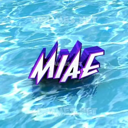 miae in Water style - 3D name wallpaper miae in Water style - 3D name wallpaper