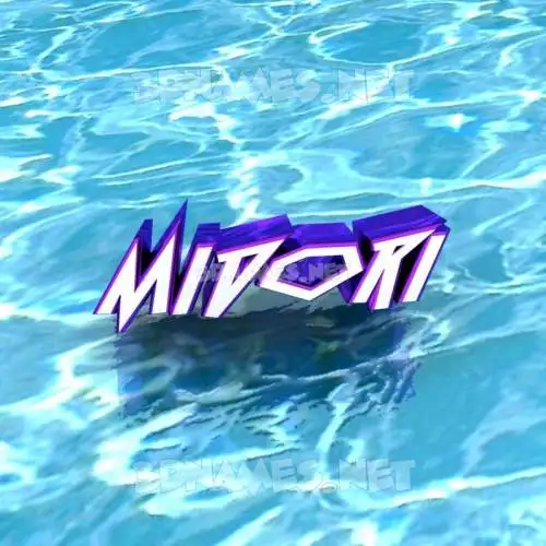 midori in Water style - 3D name wallpaper midori in Water style - 3D name wallpaper