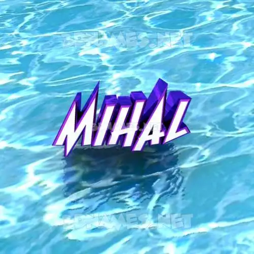 mihal in Water style - 3D name wallpaper mihal in Water style - 3D name wallpaper