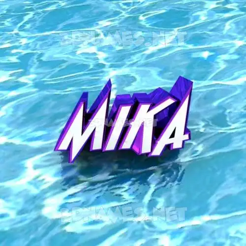 mika in Water style - 3D name wallpaper mika in Water style - 3D name wallpaper