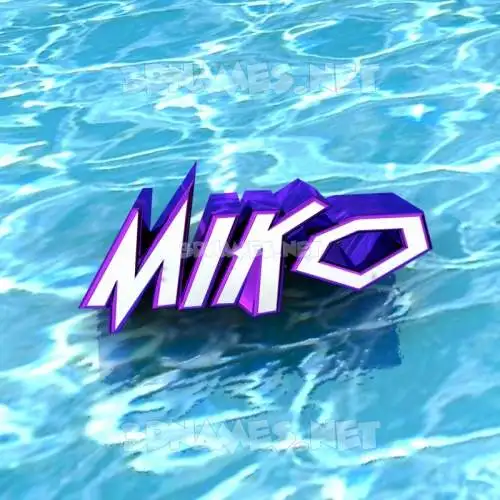 miko in Water style - 3D name wallpaper miko in Water style - 3D name wallpaper