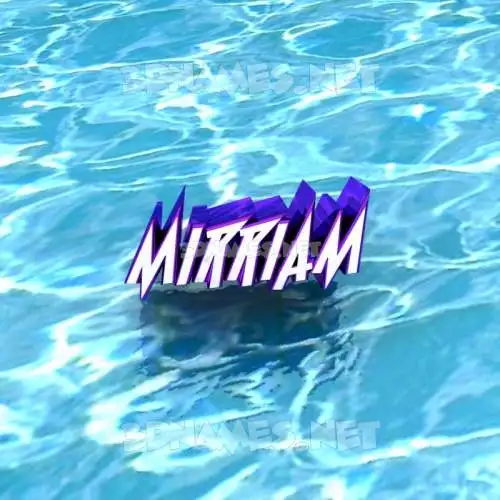 mirriam in Water style - 3D name wallpaper mirriam in Water style - 3D name wallpaper