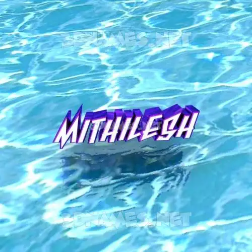 mithilesh in Water style - 3D name wallpaper