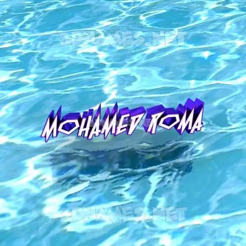 mohamed roma in Water style - 3D name wallpaper mohamed roma in Water style - 3D name wallpaper