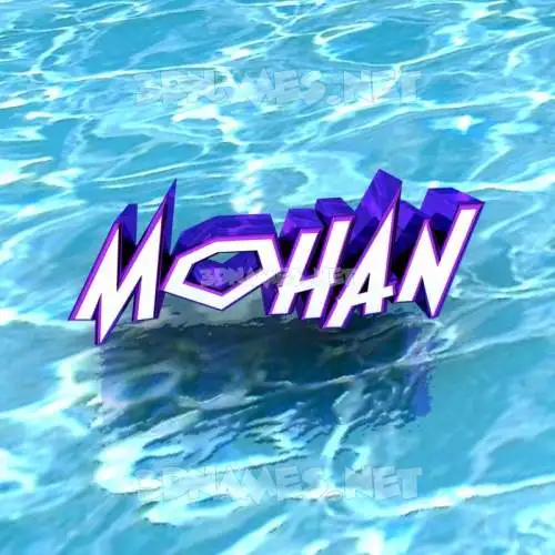 mohan in Water style - 3D name wallpaper