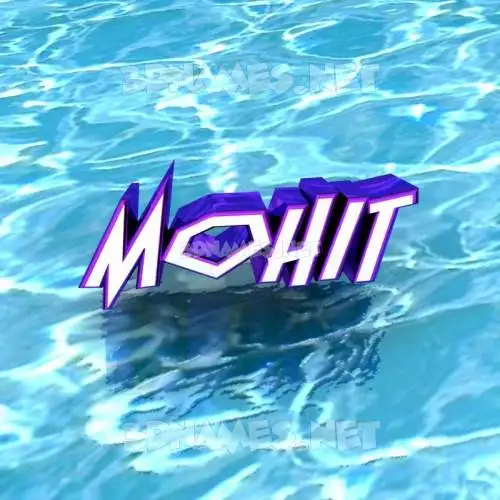 mohit in Water style - 3D name wallpaper