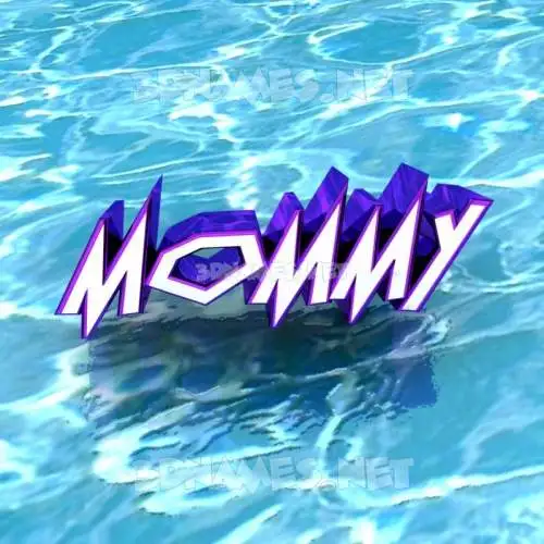 mommy in Water style - 3D name wallpaper mommy in Water style - 3D name wallpaper