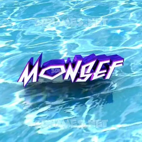 monsef in Water style - 3D name wallpaper monsef in Water style - 3D name wallpaper