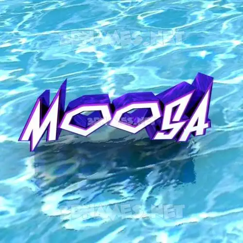 moosa in Water style - 3D name wallpaper moosa in Water style - 3D name wallpaper