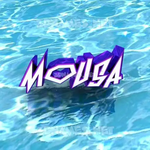 mousa in Water style - 3D name wallpaper mousa in Water style - 3D name wallpaper
