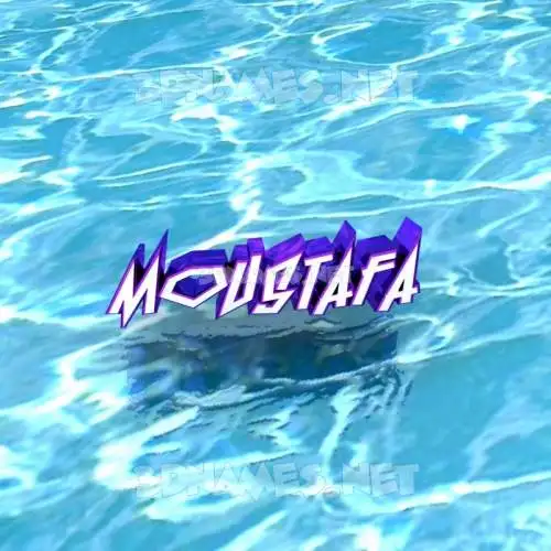 moustafa in Water style - 3D name wallpaper moustafa in Water style - 3D name wallpaper