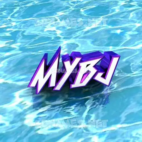 mybj in Water style - 3D name wallpaper mybj in Water style - 3D name wallpaper