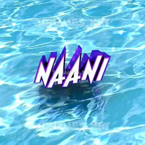 naani in Water style - 3D name wallpaper naani in Water style - 3D name wallpaper