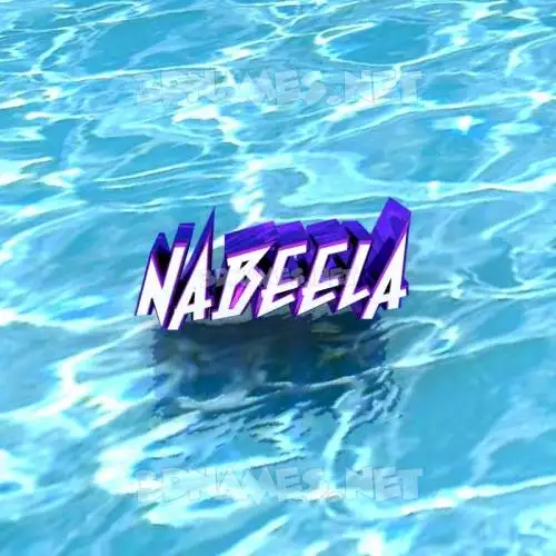 nabeela in Water style - 3D name wallpaper nabeela in Water style - 3D name wallpaper