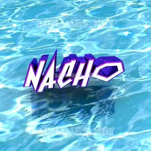 nacho in Water style - 3D name wallpaper