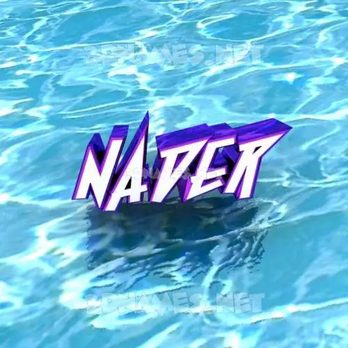 nader in Water style - 3D name wallpaper nader in Water style - 3D name wallpaper