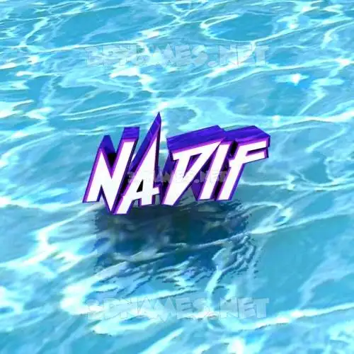 nadif in Water style - 3D name wallpaper nadif in Water style - 3D name wallpaper