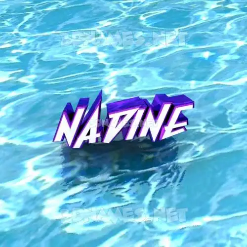 nadine in Water style - 3D name wallpaper nadine in Water style - 3D name wallpaper
