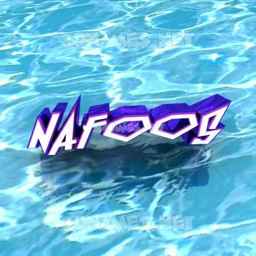 nafoos in Water style - 3D name wallpaper nafoos in Water style - 3D name wallpaper