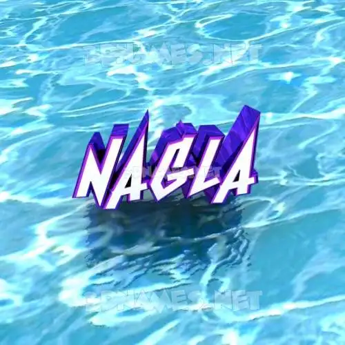nagla in Water style - 3D name wallpaper nagla in Water style - 3D name wallpaper