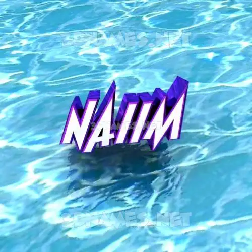 naiim in Water style - 3D name wallpaper naiim in Water style - 3D name wallpaper