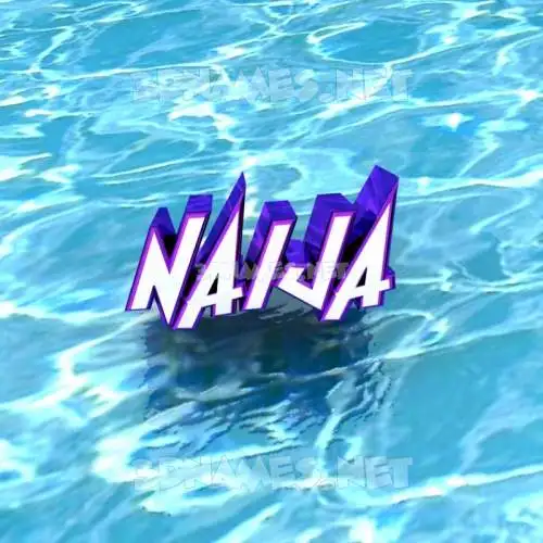 naija in Water style - 3D name wallpaper