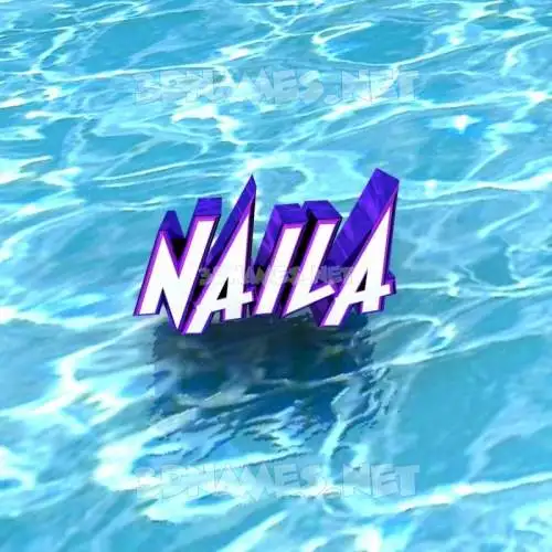 naila in Water style - 3D name wallpaper naila in Water style - 3D name wallpaper
