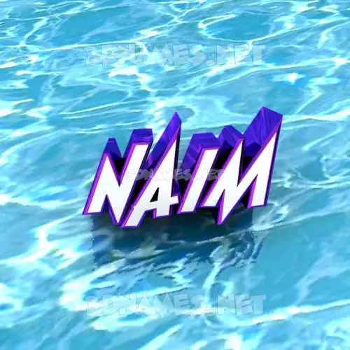naim in Water style - 3D name wallpaper naim in Water style - 3D name wallpaper