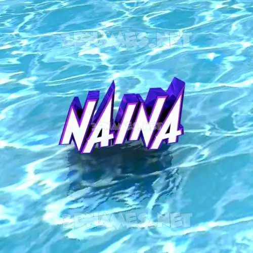 naina in Water style - 3D name wallpaper naina in Water style - 3D name wallpaper