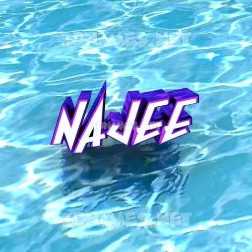 najee in Water style - 3D name wallpaper najee in Water style - 3D name wallpaper