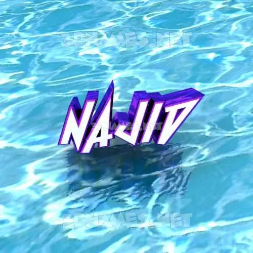 najid in Water style - 3D name wallpaper najid in Water style - 3D name wallpaper