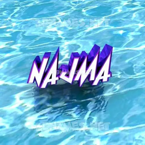 najma in Water style - 3D name wallpaper najma in Water style - 3D name wallpaper