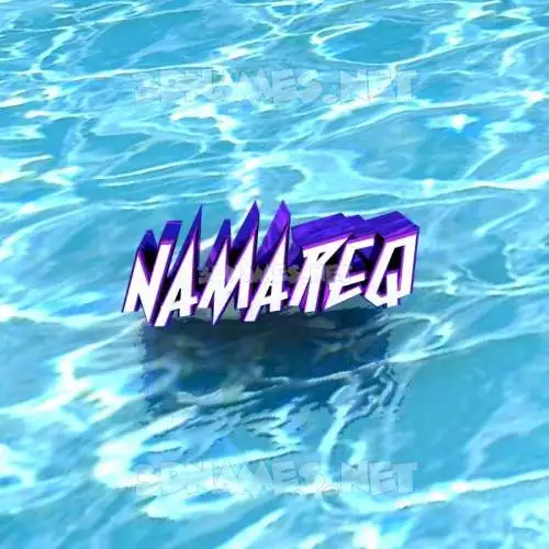namareq in Water style - 3D name wallpaper namareq in Water style - 3D name wallpaper
