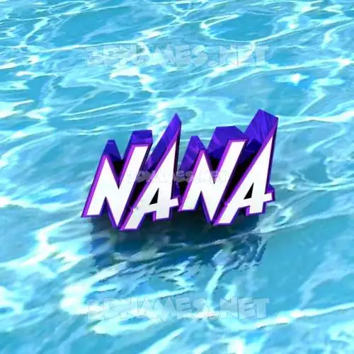 nana in Water style - 3D name wallpaper