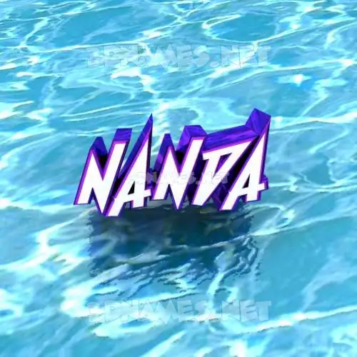 nanda in Water style - 3D name wallpaper nanda in Water style - 3D name wallpaper